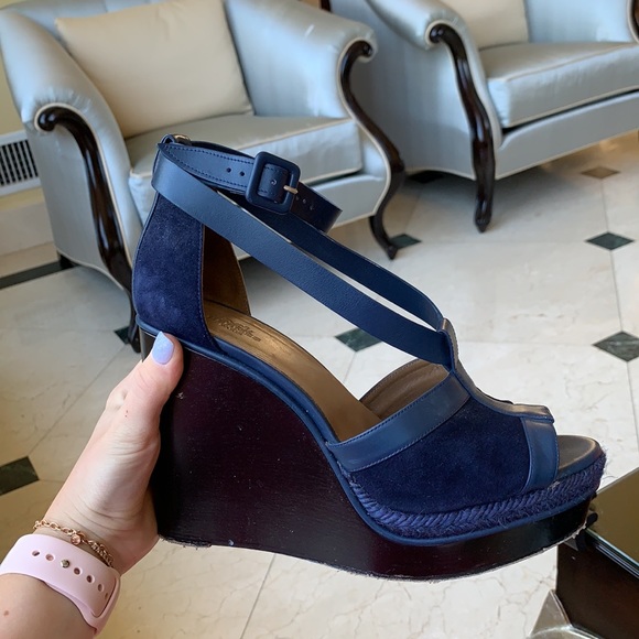 Hermès Ibiza Wedge in Marine Indigo - Picture 2 of 6